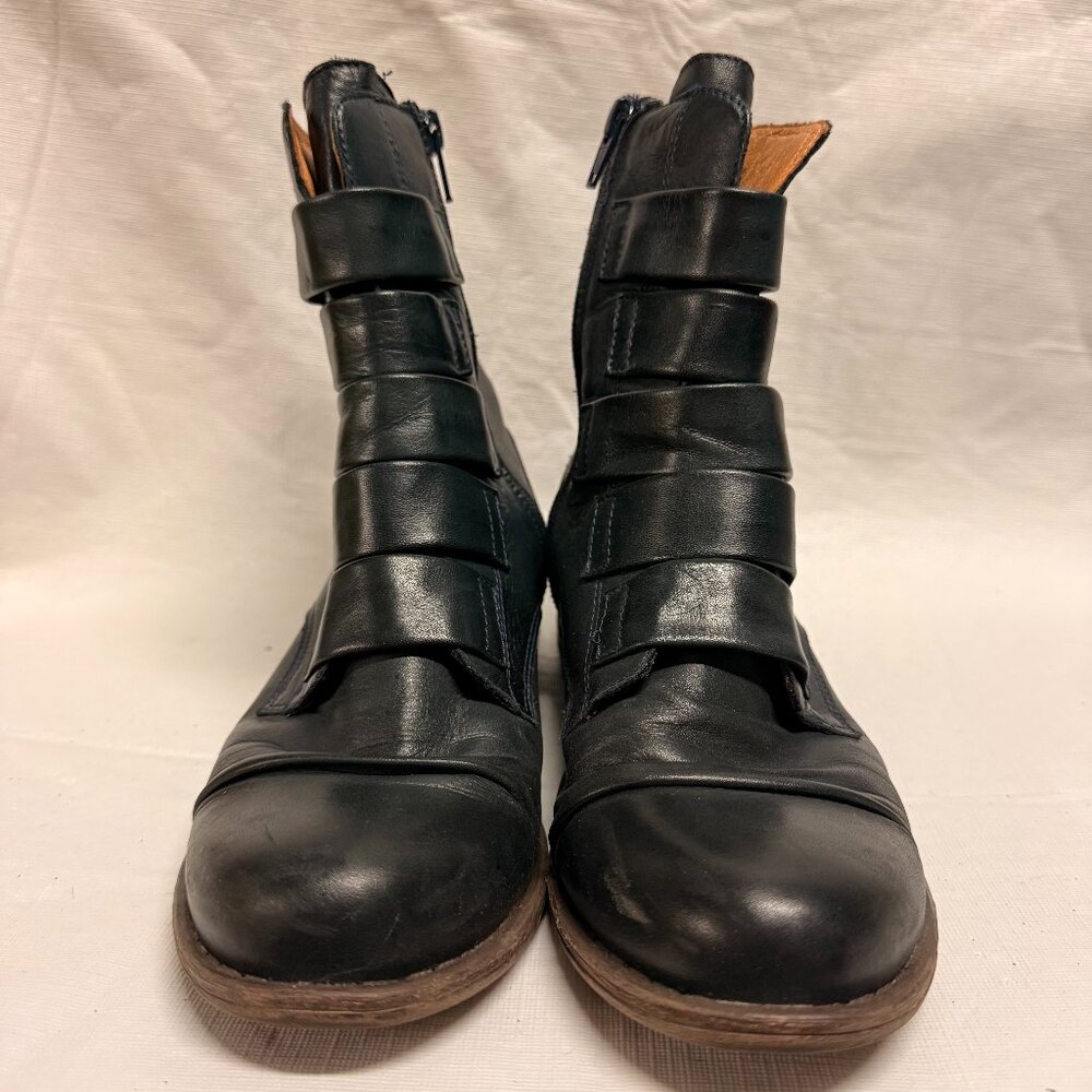 Miz Mooz Leighton Ocean Leather Strapped Ankle Boots - Size EU 37 - Picture 5 of 9